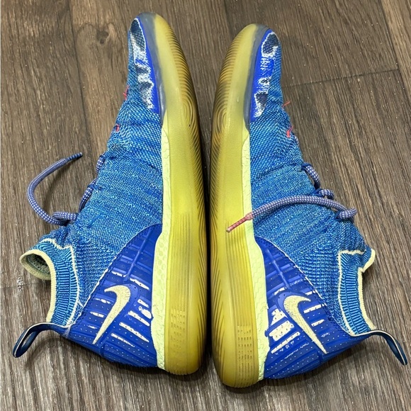 Nike Zoom KD 11 Paranoid Blue/Yellow Men’s Size 14 - Picture 8 of 9